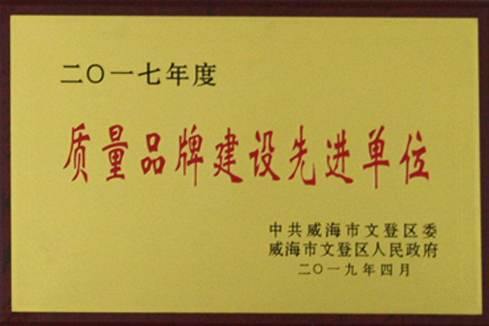 質(zhì)量品牌建設先進(jìn)單位(圖1)
